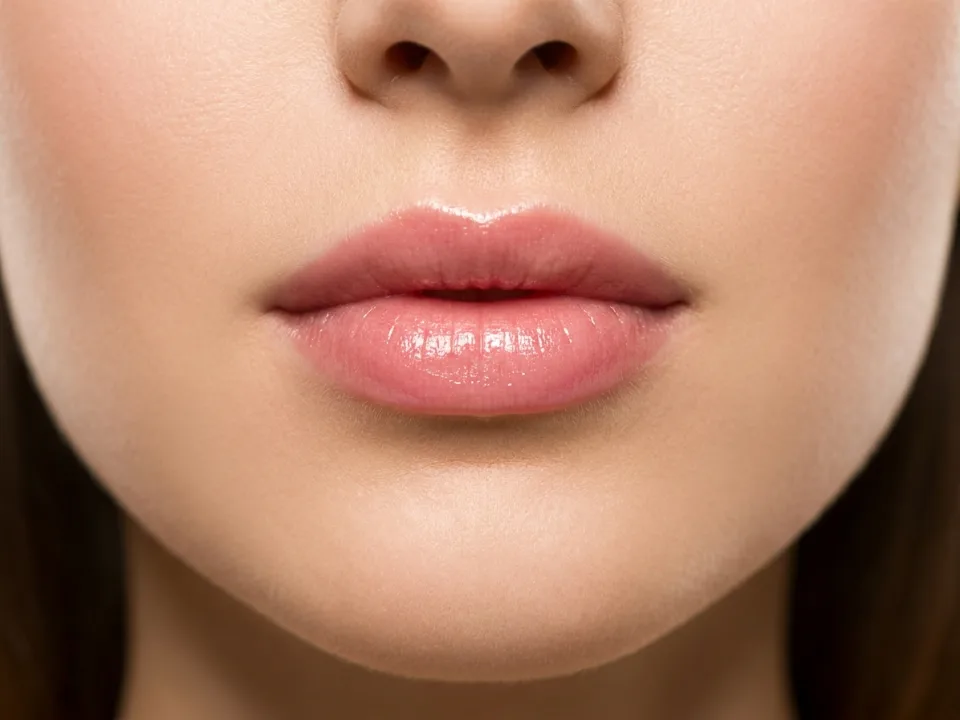 Illustrative sample preview of a lip blush transformation — not a client photo — Sultan Beauty, Manhattan, New York