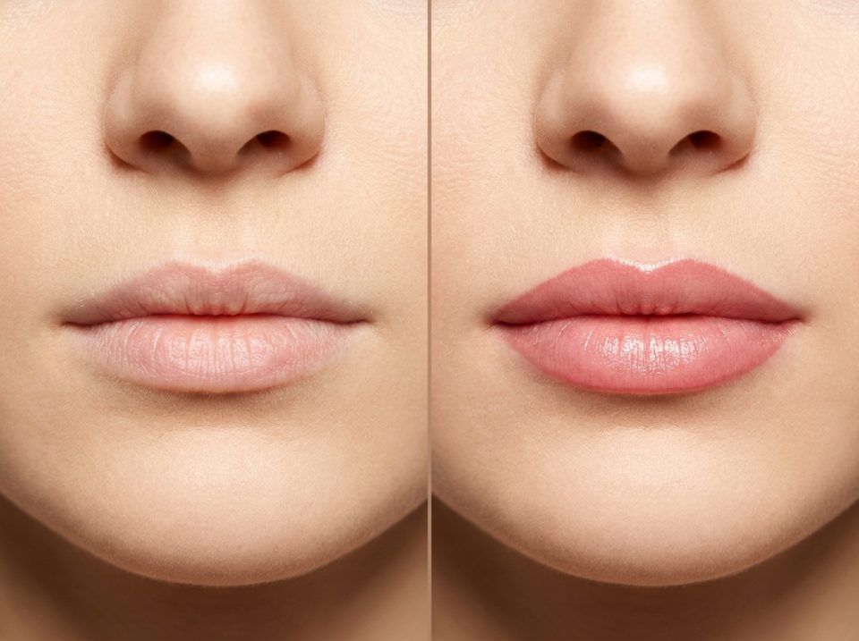 Illustrative sample preview of a lip blush transformation — not a client photo — Sultan Beauty, Manhattan, New York